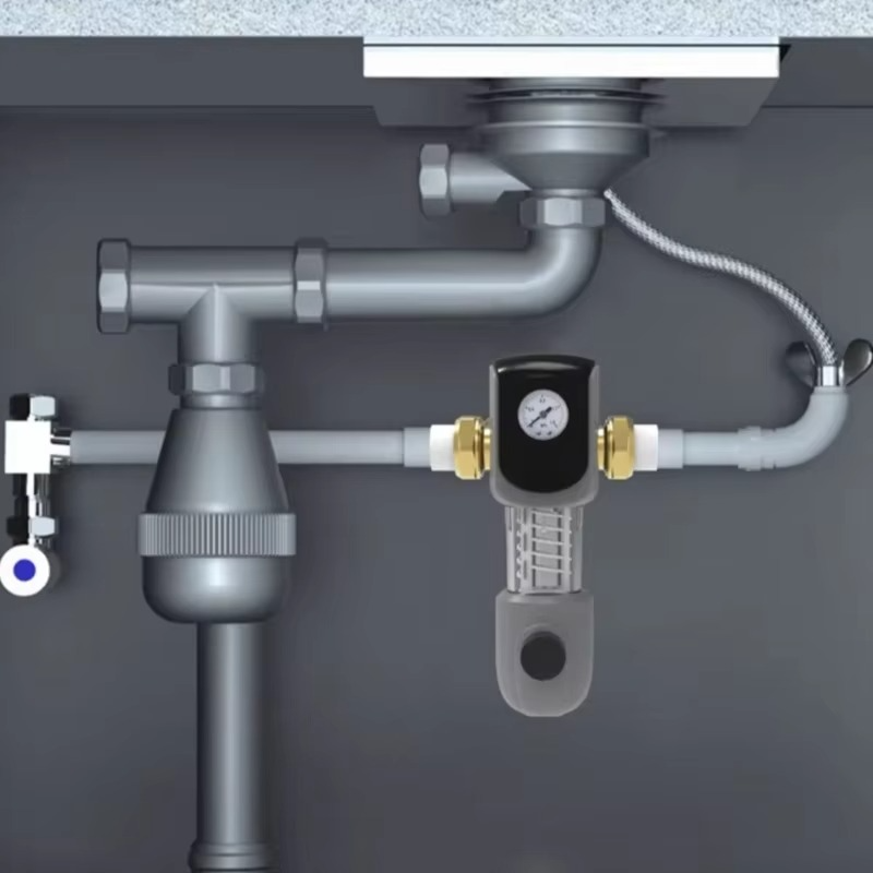 1pc High Flow Backwash Prefilter Stainless Steel Filter Screen Fully Automatic Cleaning Pipeline Water Purification