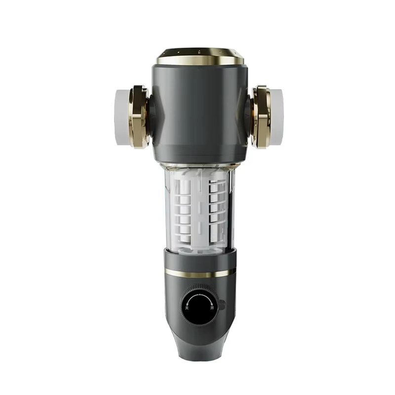 Grey Prefilter Home Water Purifier Whole House Centre Large Flow Tap Water Automatic Backwash Pure Copper Filter
