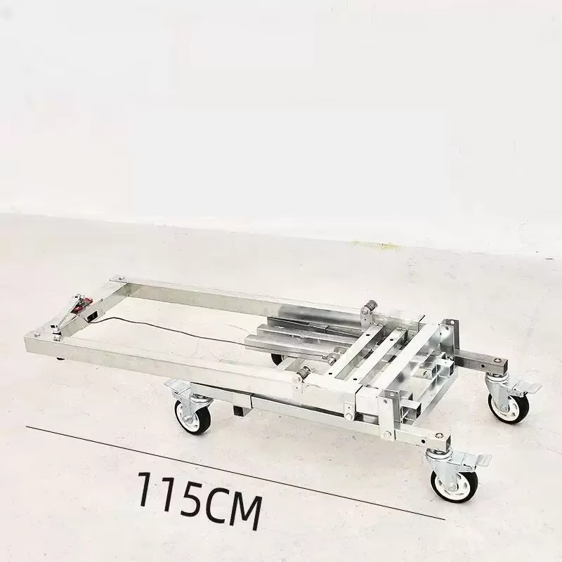 Loading Artifact Lifting Handling Stacker Forklift Lift Portable Folding Retractable Trolley Bearing 60Kg Adjustable Hand Cart