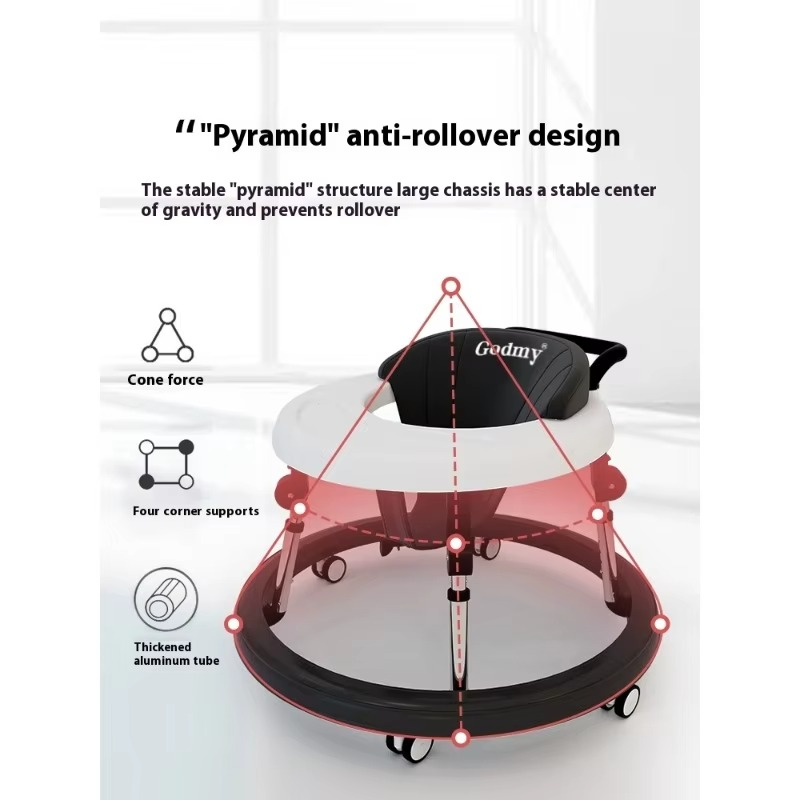 2025 Upgraded Baby Walker – Anti-O-Leg Anti-Tip Multi-Functional Learning Push Toy for Infants 6-18 Months