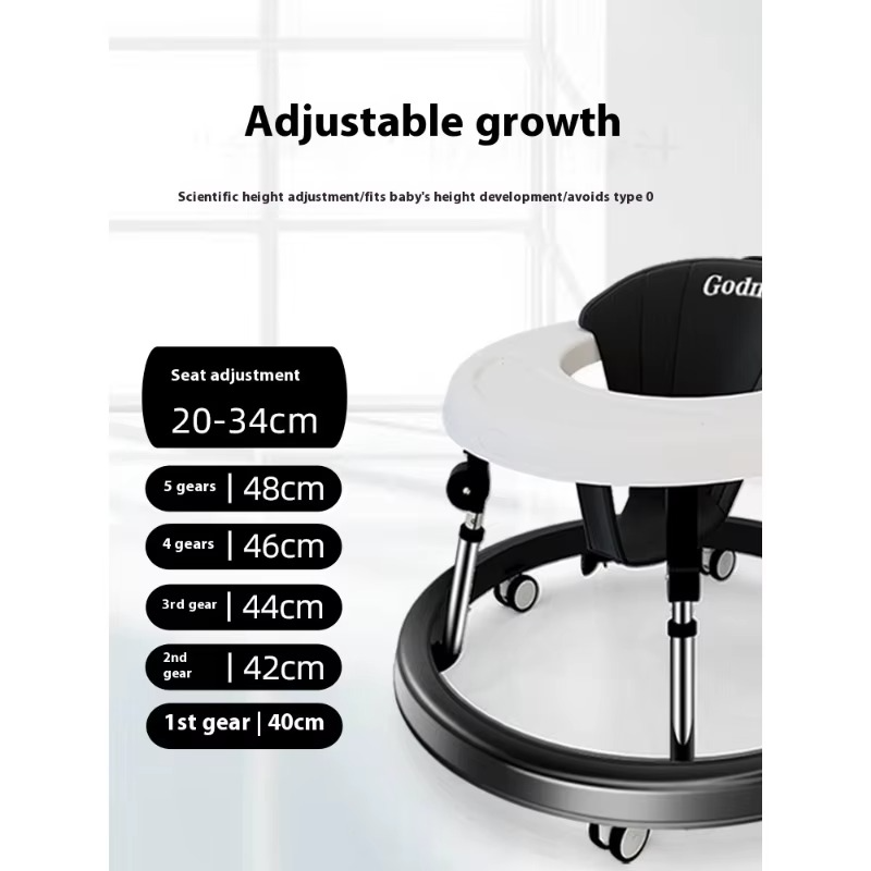 2025 Upgraded Baby Walker – Anti-O-Leg Anti-Tip Multi-Functional Learning Push Toy for Infants 6-18 Months