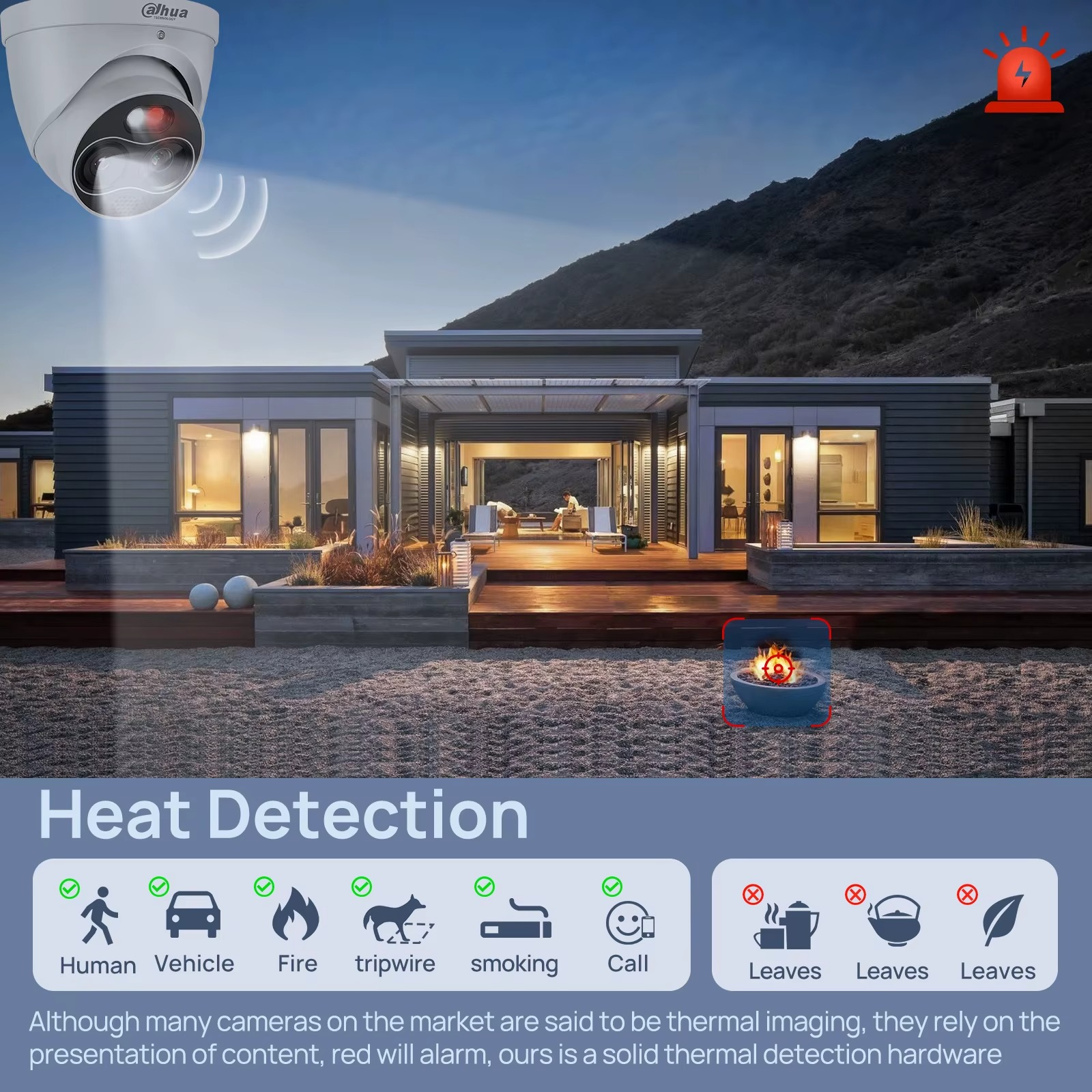 Dahua Thermal Camera TPC-DF1241-S8 TPC-DF1241-B2F2-DW-S8 2mm 4MP Network Mini Hybrid Eyeball PoE IP Camera Tripwire Intrusion