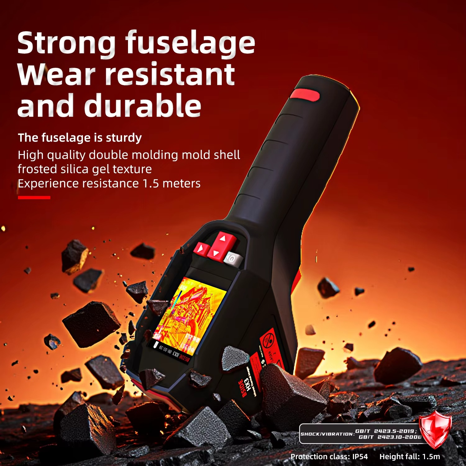 BSIDE Handheld Thermal Imaging Camera Industrial HX3 -20-550C HD Resolution PCB Pipe Inspection Fire Safety Thermal Imager