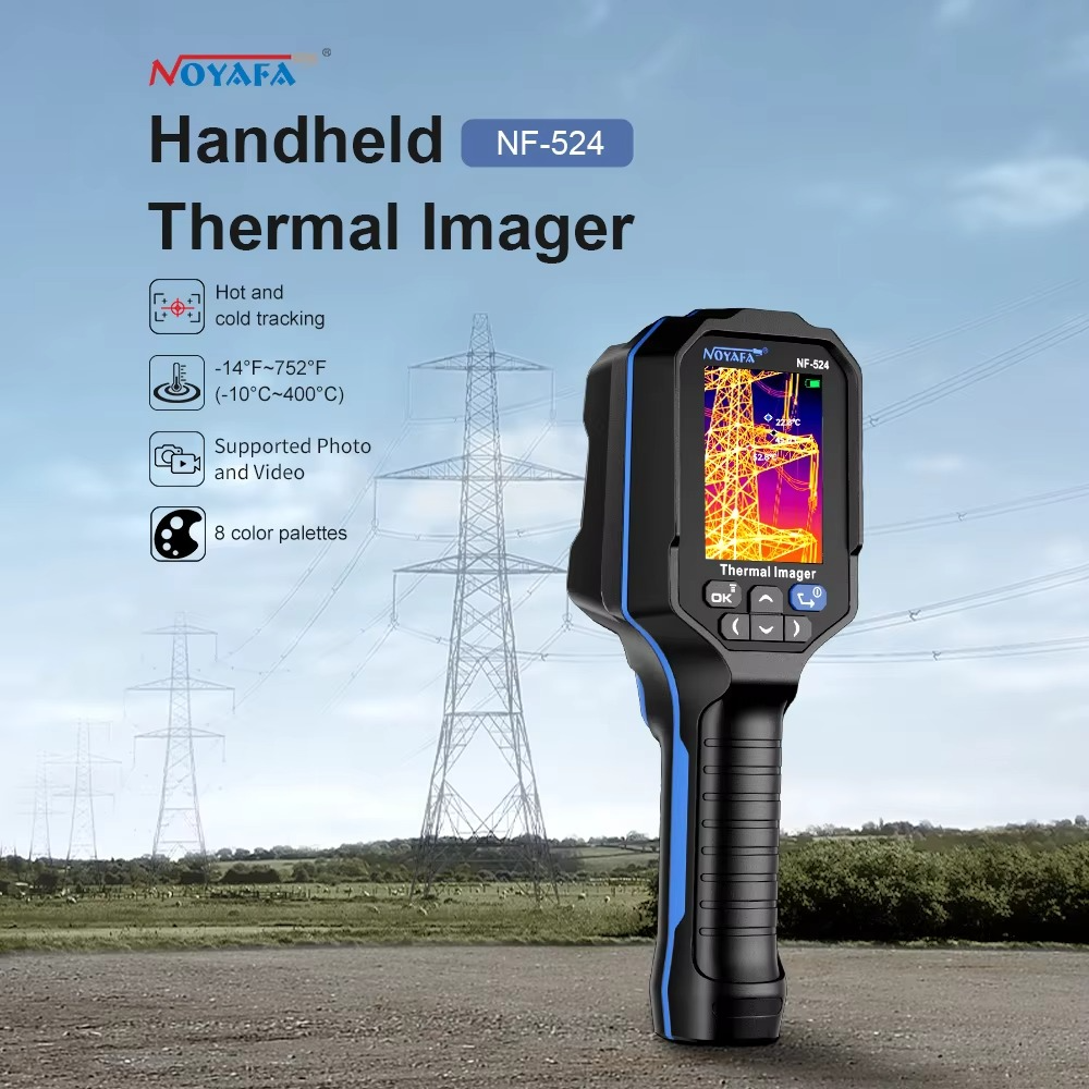 NOYAFA NF-524 Thermal Imaging Camera For Water Pipe Leak and Power Electrical 120*90 Handheld Infrared Thermal Imager
