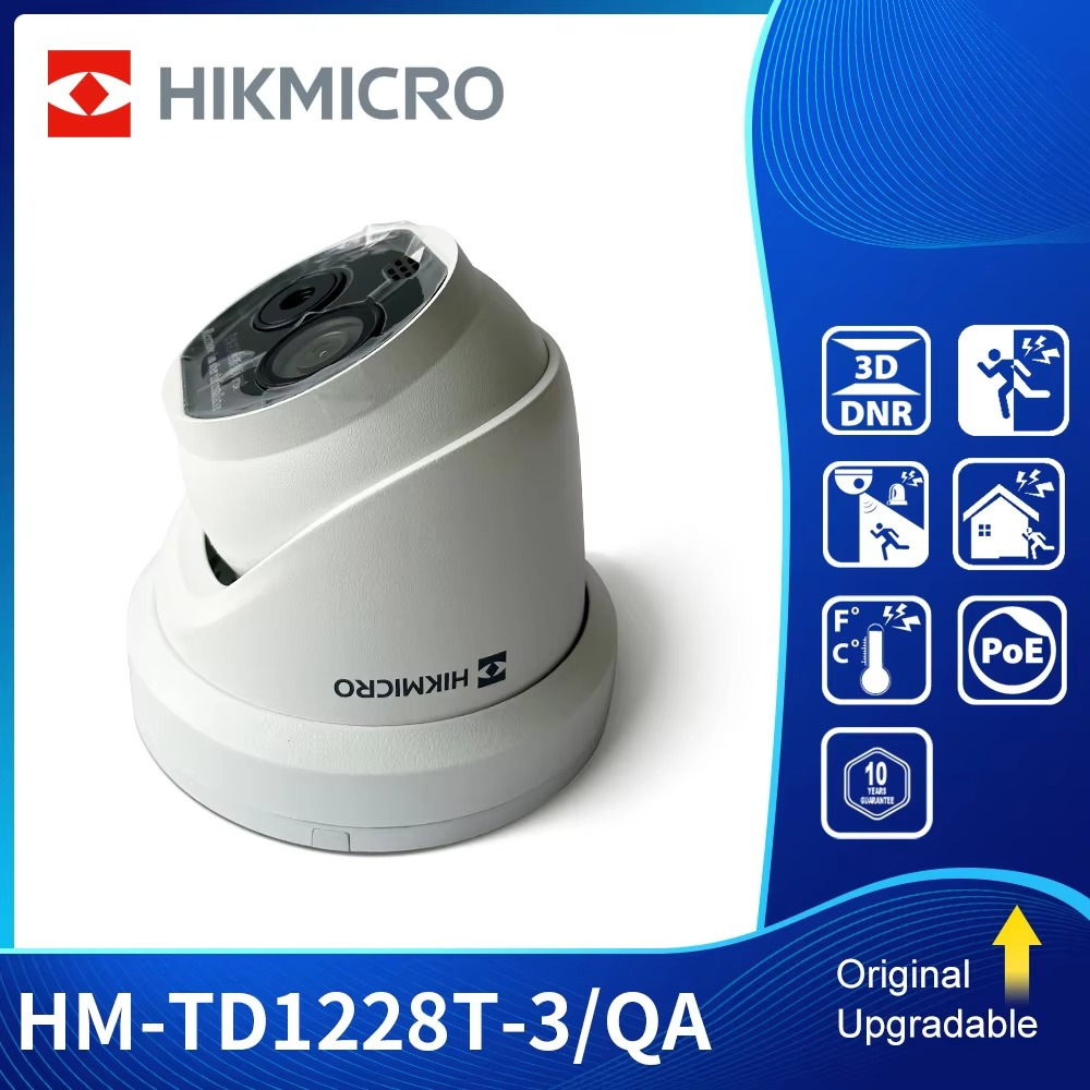 Hikvision HM-TD1228T-3/QA Thermal Camera Bi-spectrum Thermography Turret POE Smoking Detection 15m IR Replace DS-2TD1228T-3/QA