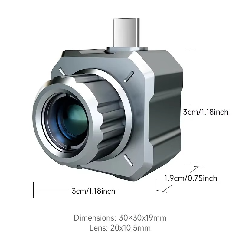 NF-588E 256*192 Pixels Thermal Imager Type-C Android Mobile Thermal Imager 25Hz Infrared Camera PCB Circuit Repair Fault Detect