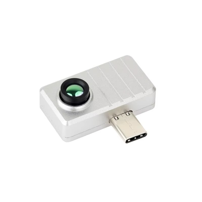 Waveshare Smartphone IR Thermal Imaging Camera (B), Type-C Port, Plug And Play, Options for 45° / 90° FOV, Aluminum Alloy Case