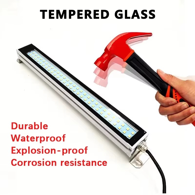 LED 24~230V IP67 Machine Tool Work Light Waterproof Oil Proof Explosion-proof Light CNC Lathe Lamp Workshop Aluminum Alloy Lamp