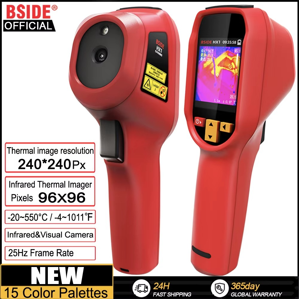 BSIDE Thermal Imaging Camera HX1 Handheld Industrial -20-550C HD Resolution PCB Pipe Inspection Fire Safety Thermal Imager