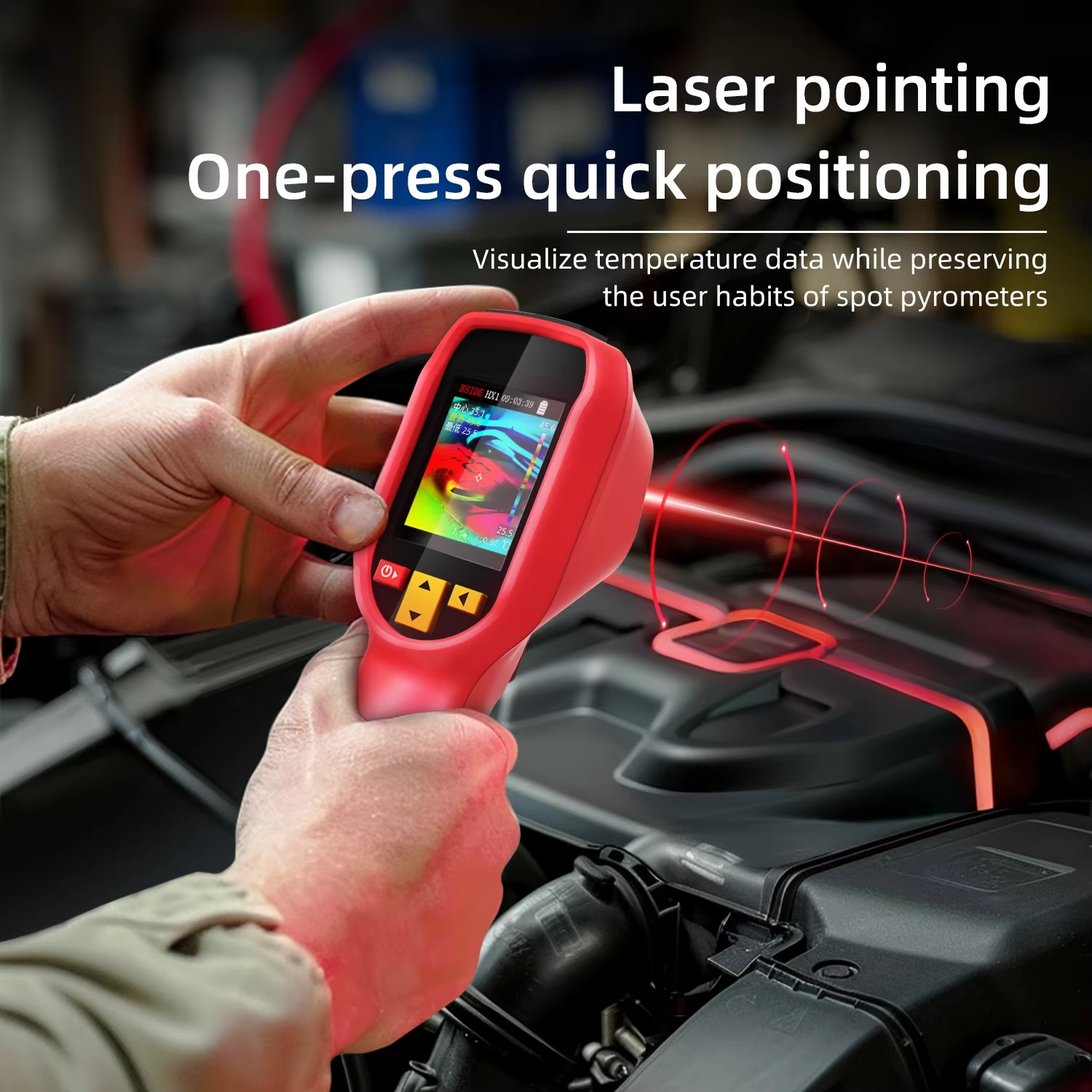 BSIDE Thermal Imaging Camera HX1 Handheld Industrial -20-550C HD Resolution PCB Pipe Inspection Fire Safety Thermal Imager