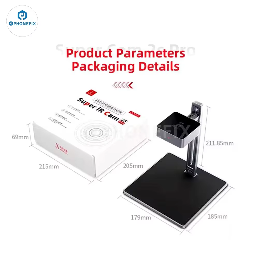 Qianli MEGA-IDEA Super IR Cam 2S Pro 3D Infrared Thermal Camera PCB Short Circuit Fault Quick Detector Thermal Imager
