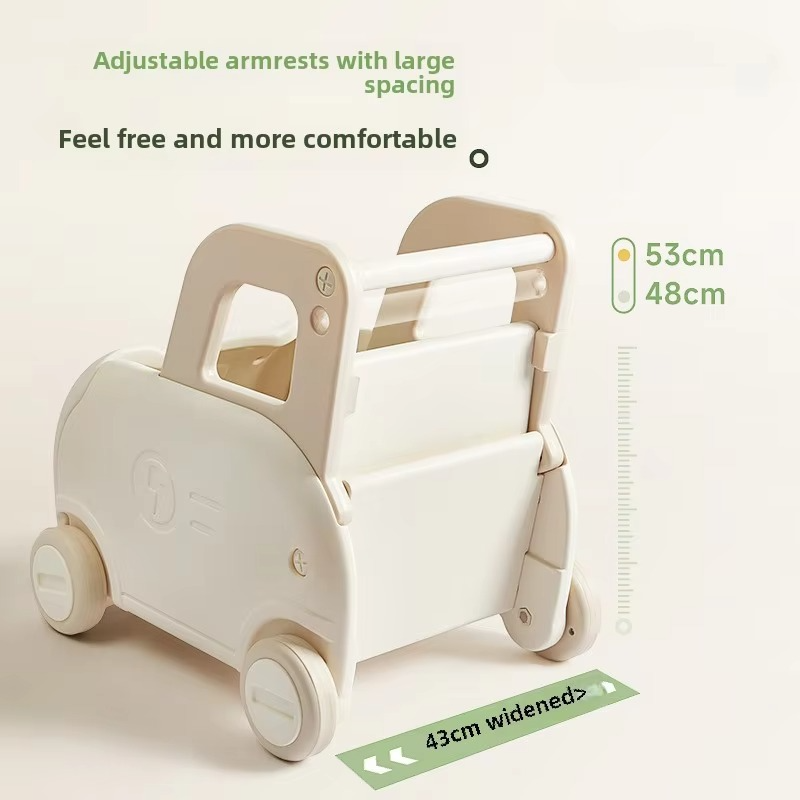 Children's Trolley Simulation of Every Family Toys Storage Baby Shopping Cart Supermarket Puzzle Gift Baby Walker with Wheel