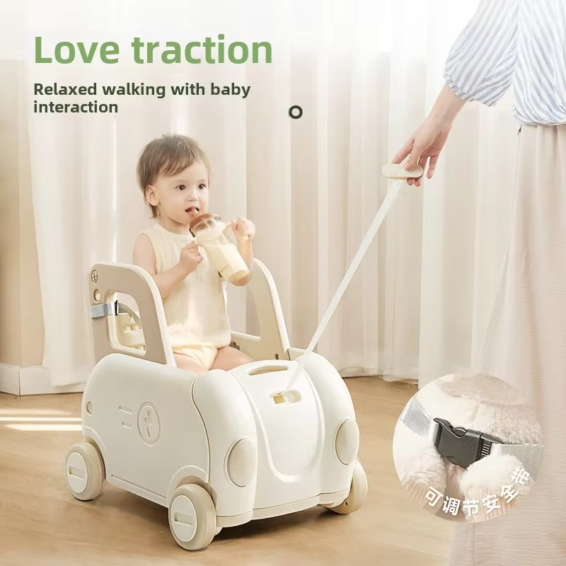 Children's Trolley Simulation of Every Family Toys Storage Baby Shopping Cart Supermarket Puzzle Gift Baby Walker with Wheel