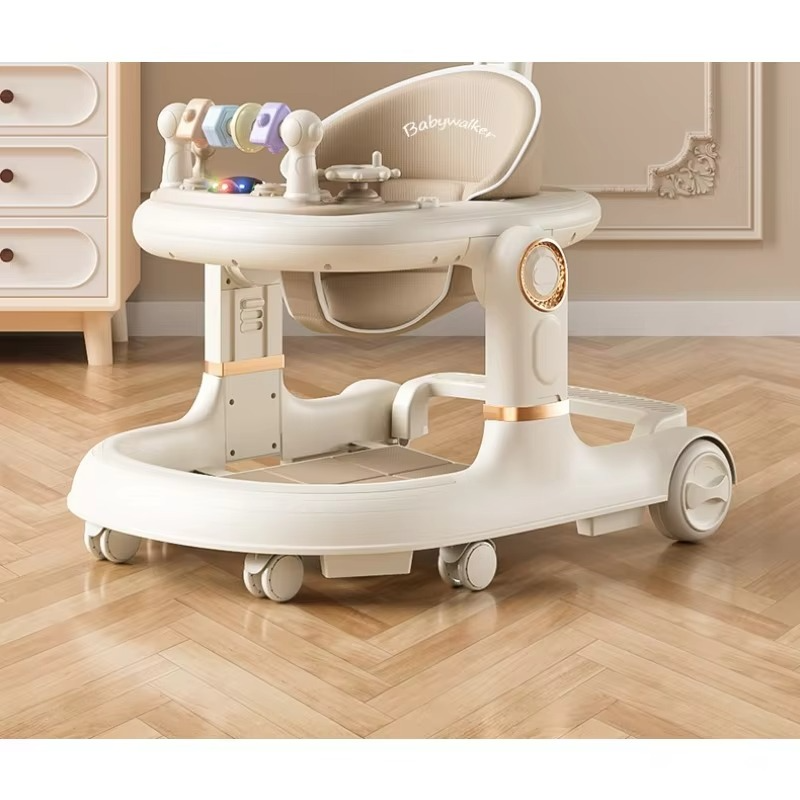 3-in-1 Baby Walker – Anti-O-Leg & Anti-Tip Design for 6-18 Months | Multi-Functional Learning Push Toy with Foldable Seat