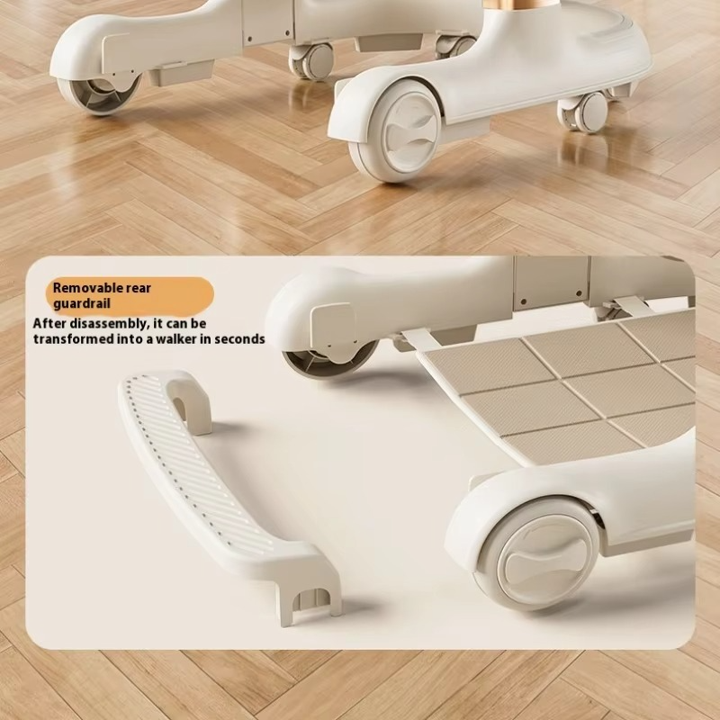 3-in-1 Baby Walker – Anti-O-Leg & Anti-Tip Design for 6-18 Months | Multi-Functional Learning Push Toy with Foldable Seat