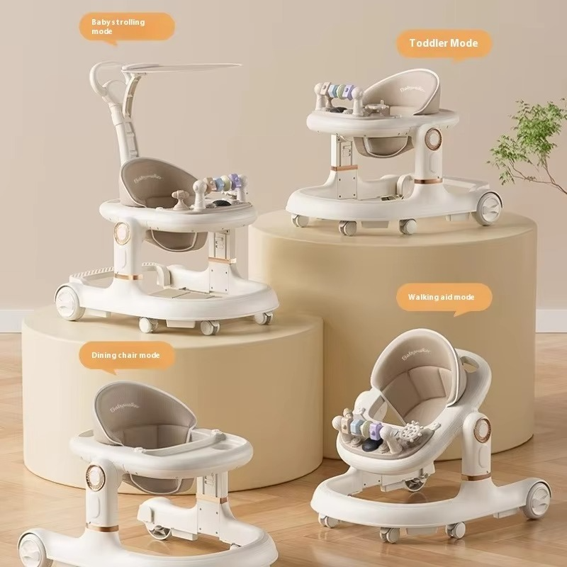 3-in-1 Baby Walker – Anti-O-Leg & Anti-Tip Design for 6-18 Months | Multi-Functional Learning Push Toy with Foldable Seat