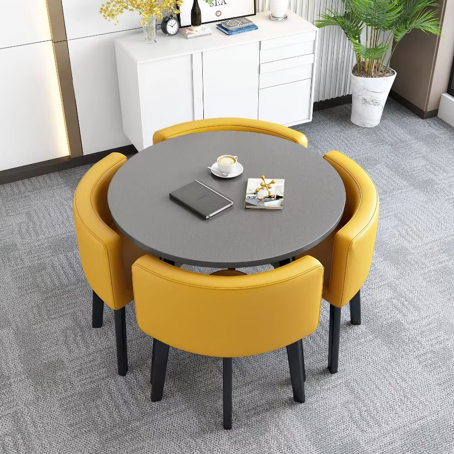 Modern Durable Dining Table Set 4 Seater Dining Room Table and Chairs for Home Furniture