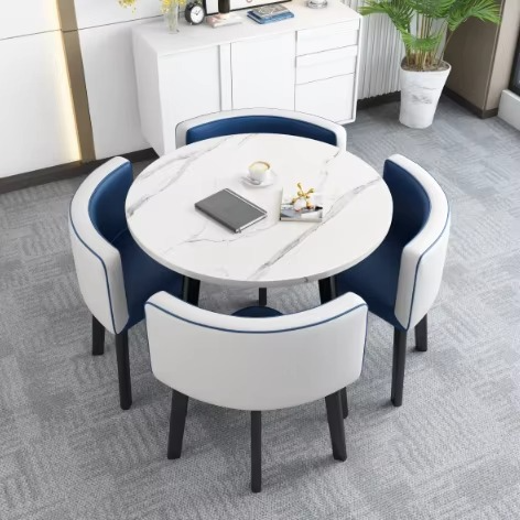 Modern Durable Dining Table Set 4 Seater Dining Room Table and Chairs for Home Furniture