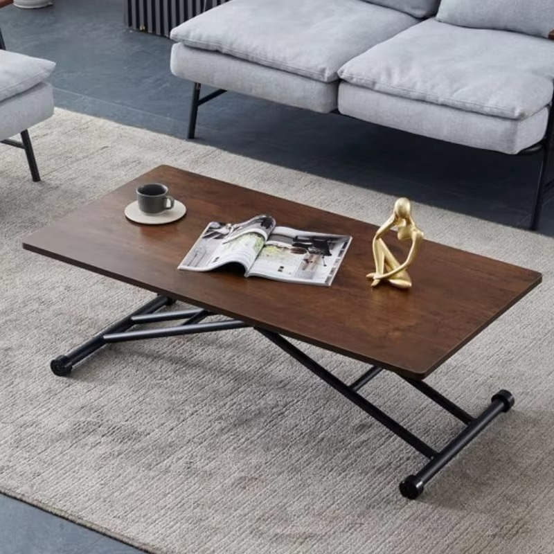 Mobile Metal Dining Tables Small Space Saving Luxury Folding Tables Multifunctional Simple Desks Elegant Coffee Table Salon
