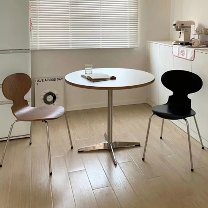 Modern Round Dining Table Portable Individual Restaurant Tables Luxury Room Kitchen Tables Easy To Clean Dining Room Furniture