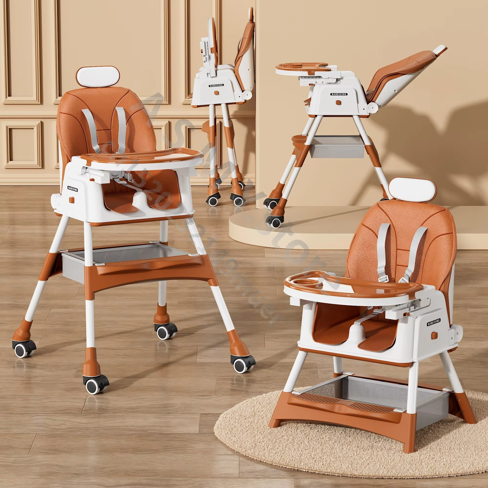 Children's dining chair/foldable seat/You can sit or lie down/baby multifunctional lift home learning to sit dining table chair