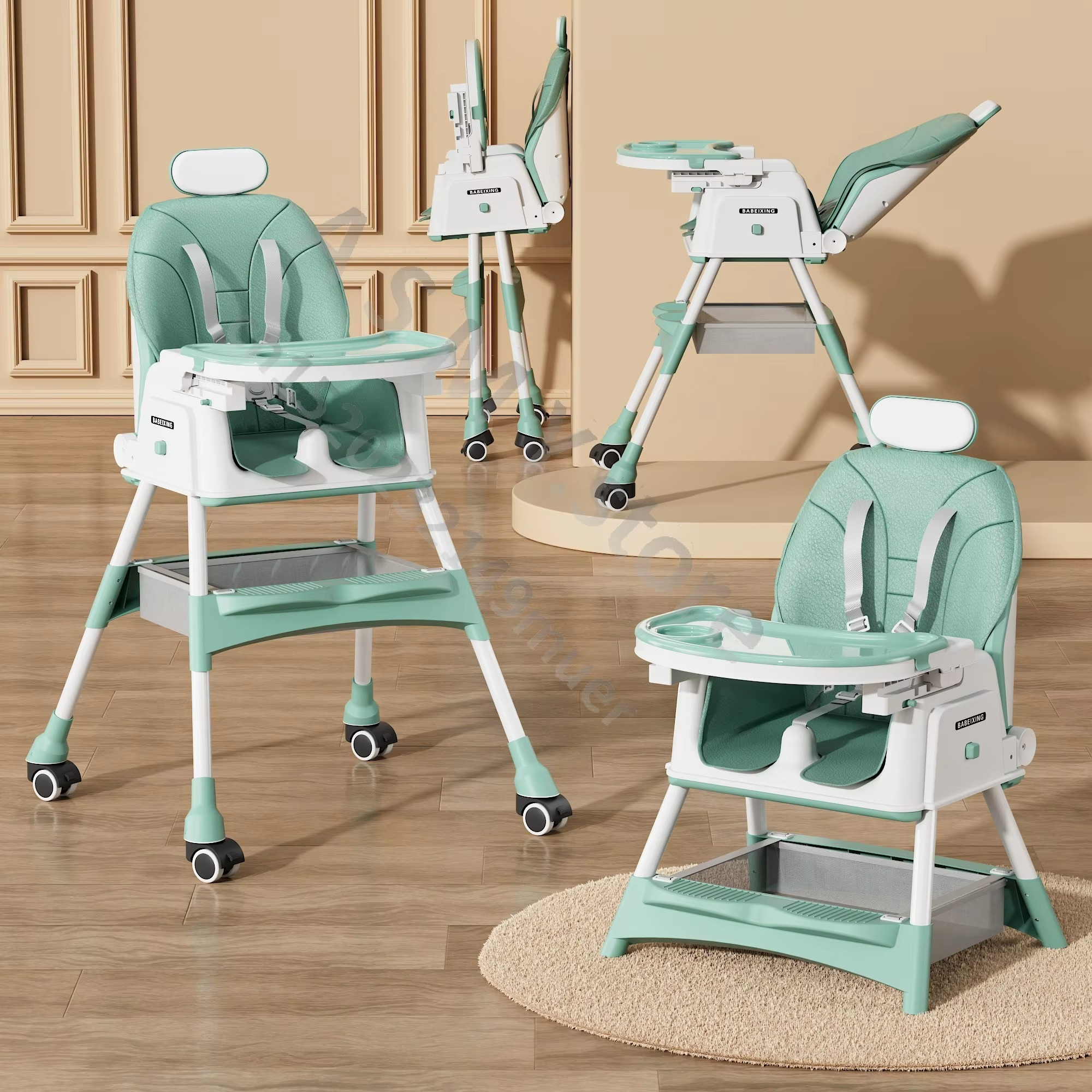 Children's dining chair/foldable seat/You can sit or lie down/baby multifunctional lift home learning to sit dining table chair