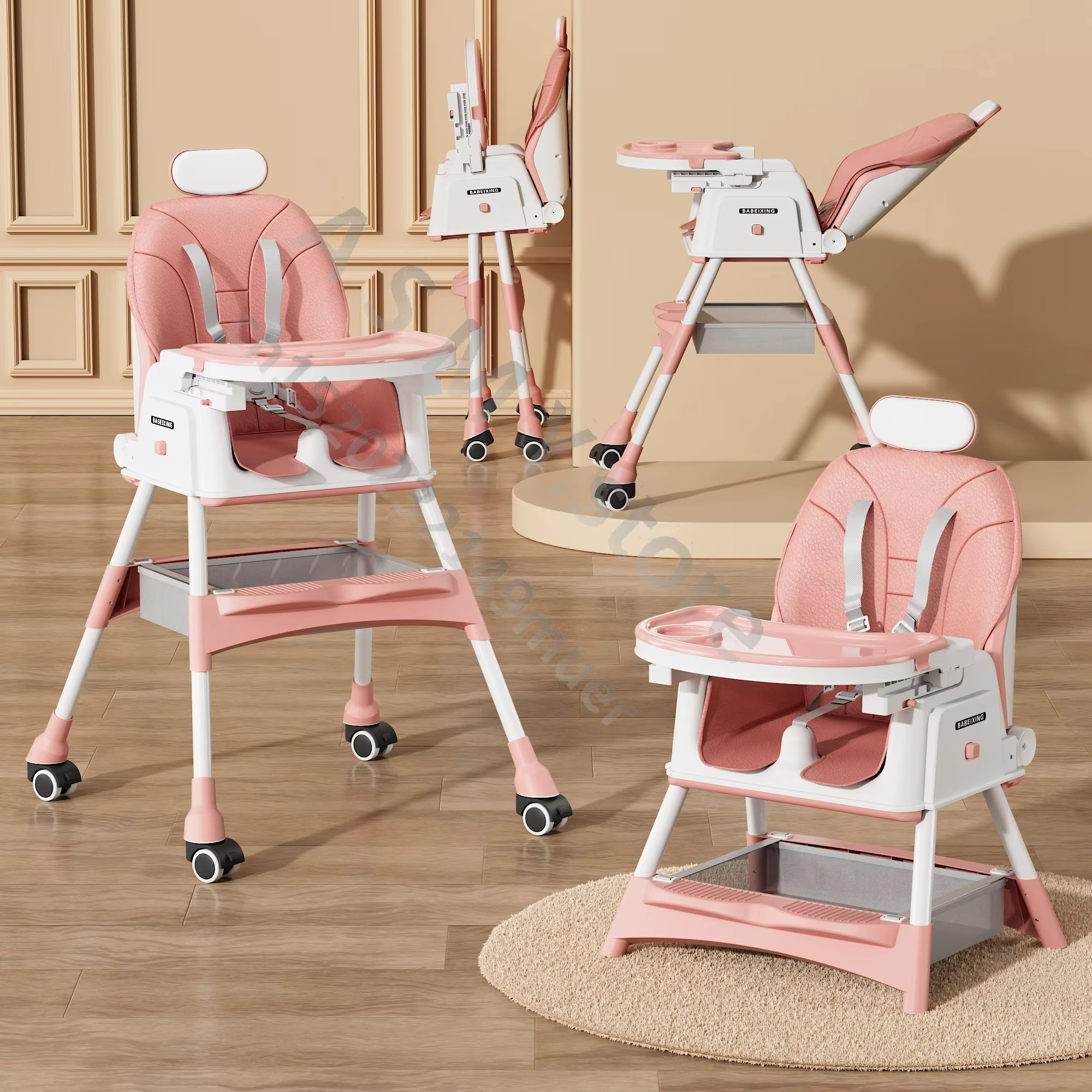 Children's dining chair/foldable seat/You can sit or lie down/baby multifunctional lift home learning to sit dining table chair