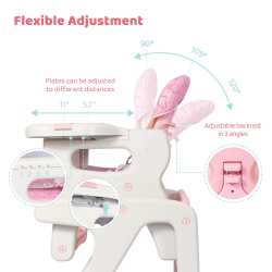 Baby Growth Chair - Convertible High Chair for Infants Toddlers, Multi-use Learning and Dining Seat for Home
