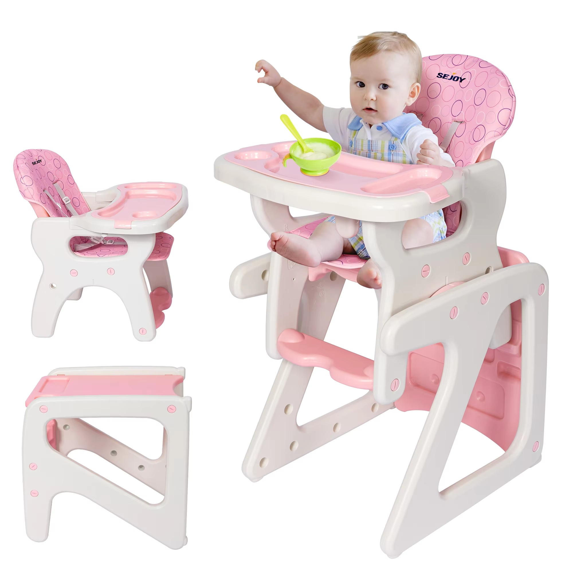Baby Growth Chair - Convertible High Chair for Infants Toddlers, Multi-use Learning and Dining Seat for Home