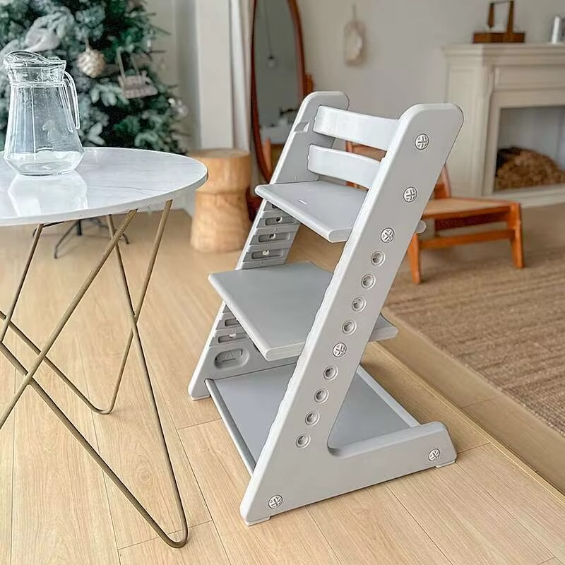 Widened Thickened Plastic Baby High Chair Multifunctional Growth Learning Seat with Storage, Home Use Children's Dining Chair