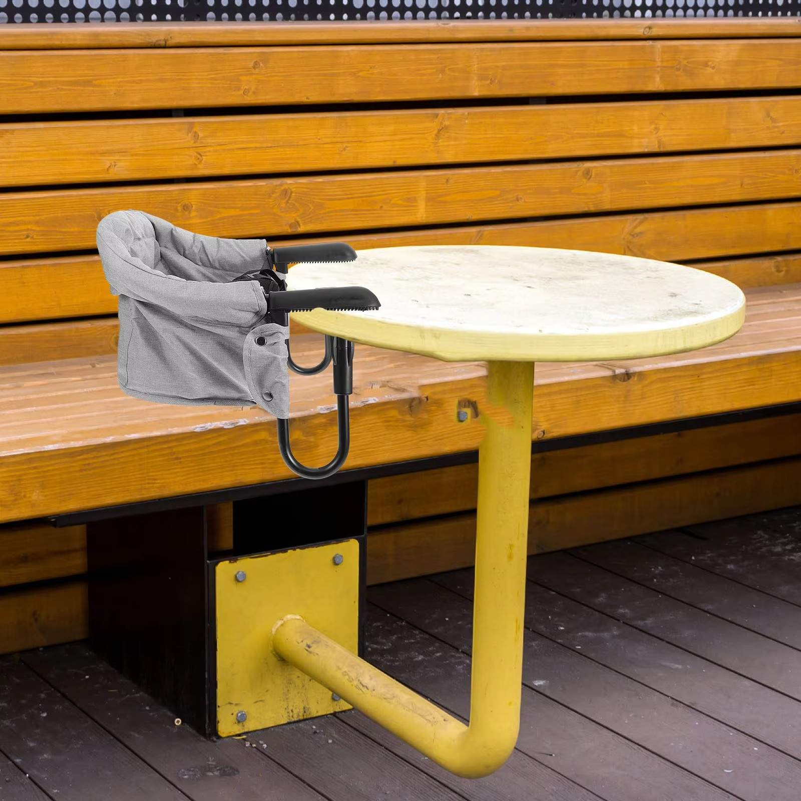 1pcs Portable Baby High Chair Foldable Kids Feeding Seat Dining Toddler Chairs Plastic Eating Hook On Child Booster Table Edge