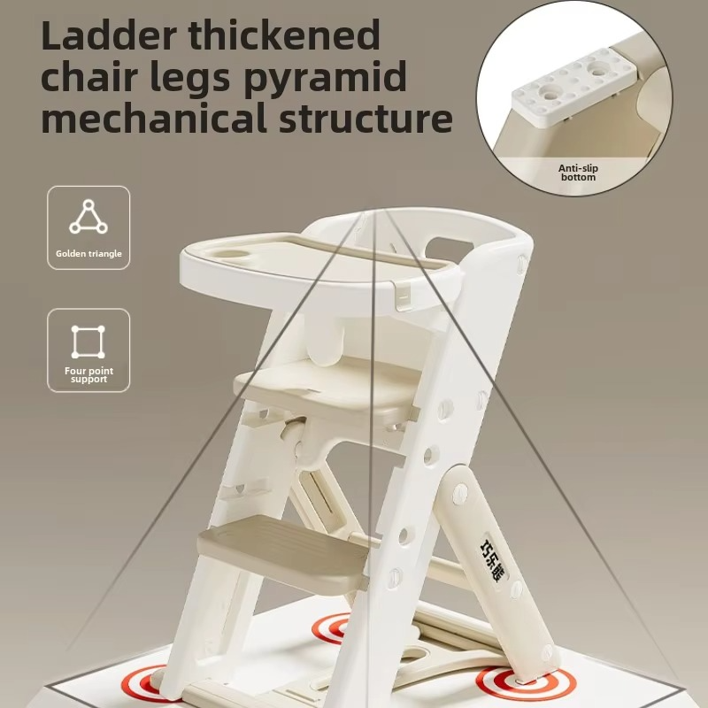 Foldable Multifunctional Baby Dining Chairs, Home Children's Growth Chair, Dining Tables Baby High Chair, Kids Learning Chair