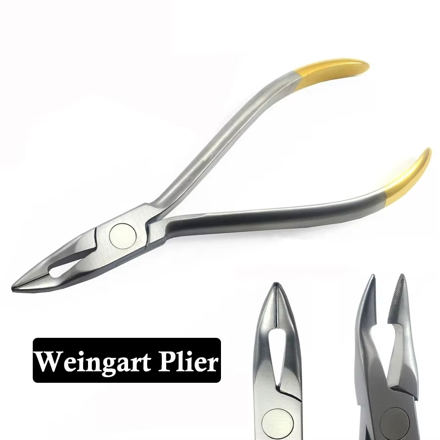 Dental Weingart Pliers Stainless Steel Orthodontic Pliers with Weingart Plier Tip Dental Lab Tool