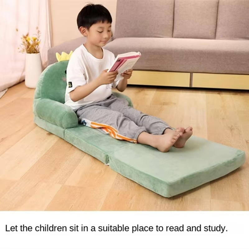 Foldable 3layers Plush Sofa Backrest Armchair 2 In 1 Princess Baby Toddler Reading Area Children's Armchair