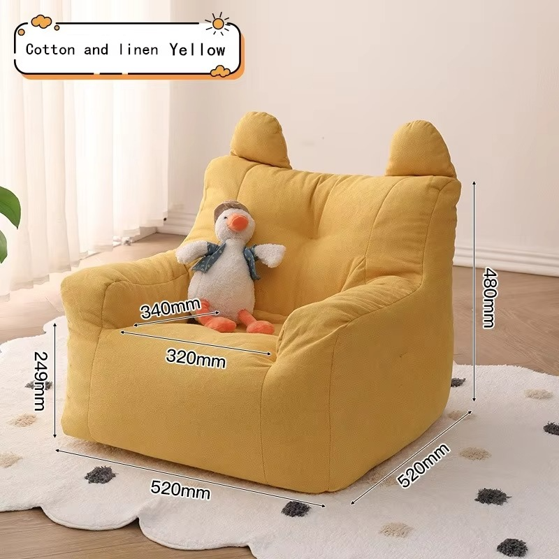 Lamb Wool Sofa Kids Children's Armchairs Bean Bag Lazy Sofa Kids Furniture Armchair Reading Book Baby Small Sofa Chair