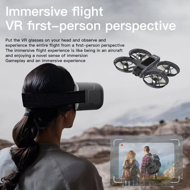 X226 VR FPV Drone 4K HD Dual Camera Aircraft Brushless Motor WIFI 2.4G/5G RC Quadcopter Optical Flow Positioning Mini Drone Toys