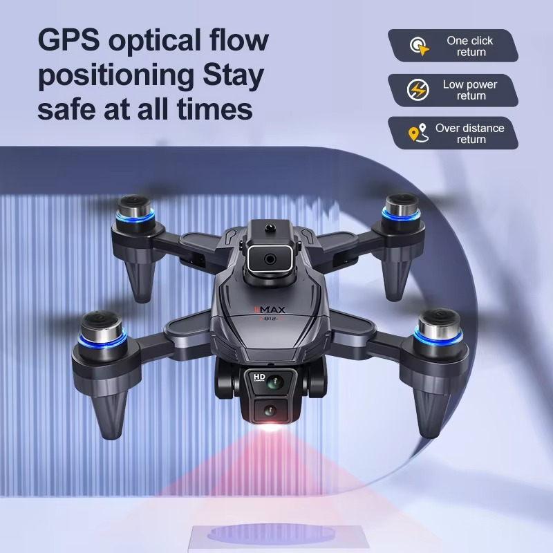 GPS RC Drone With Screen 4K Professinal Double Camera Aerial Brushless Light Flow Intelligent Obstacle Avoidance RC Quadcopter