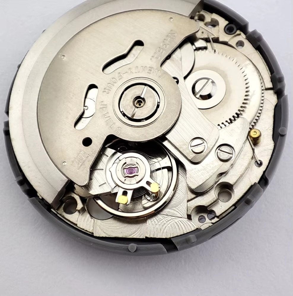 NH35 Mechanical Movement 6 o'clock Crown White Date Automatic Watch Movt Replace Kit High Accuracy Japan Original NH35 Movement