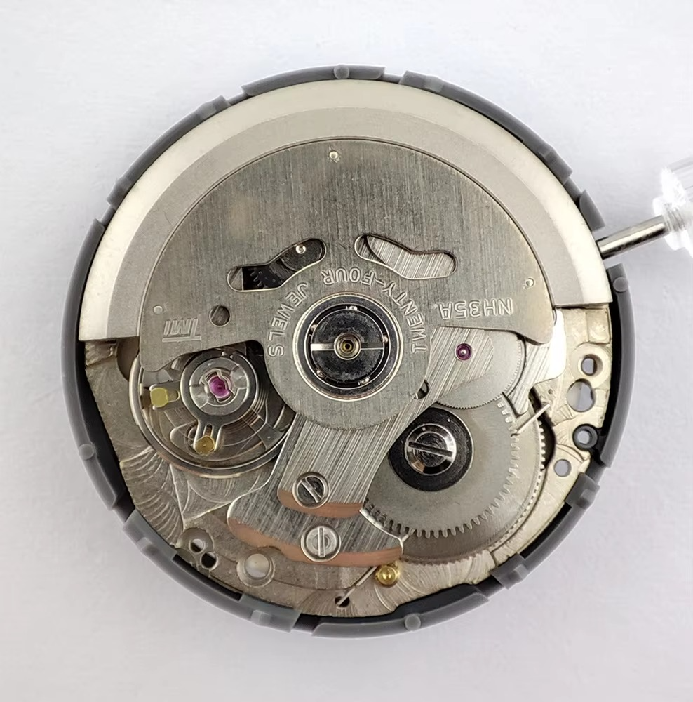 NH35 Mechanical Movement 6 o'clock Crown White Date Automatic Watch Movt Replace Kit High Accuracy Japan Original NH35 Movement