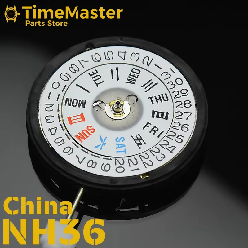 NH36 Movement 2553 Made in China NH36A Mechanical Automatic Double Calendar 3 Hands Replacing Original NH36 Watch Accessories