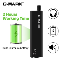 In-Ear Monitor Amplifier G-MARK P3 Metal Built-in lithium Battery Personal Portable Beltpack Headphone Amplifier Stereo/Mono