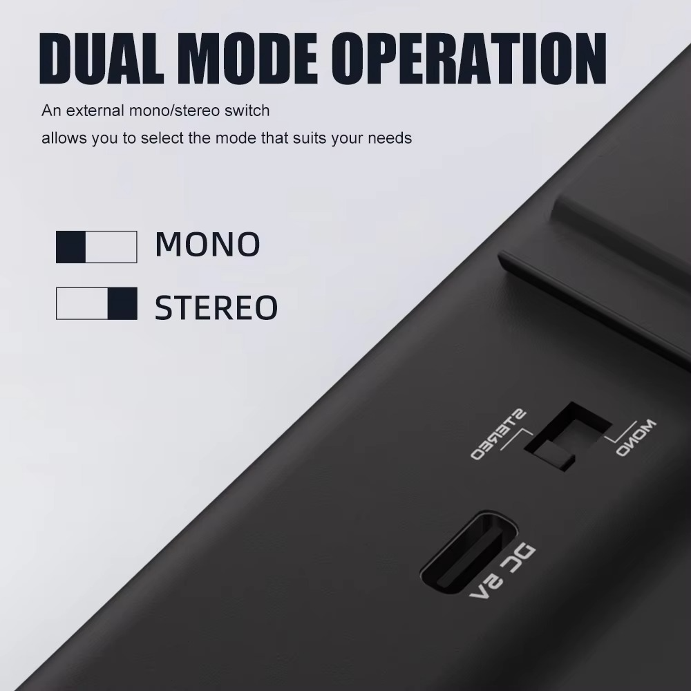 In-Ear Monitor Amplifier G-MARK P3 Metal Built-in lithium Battery Personal Portable Beltpack Headphone Amplifier Stereo/Mono