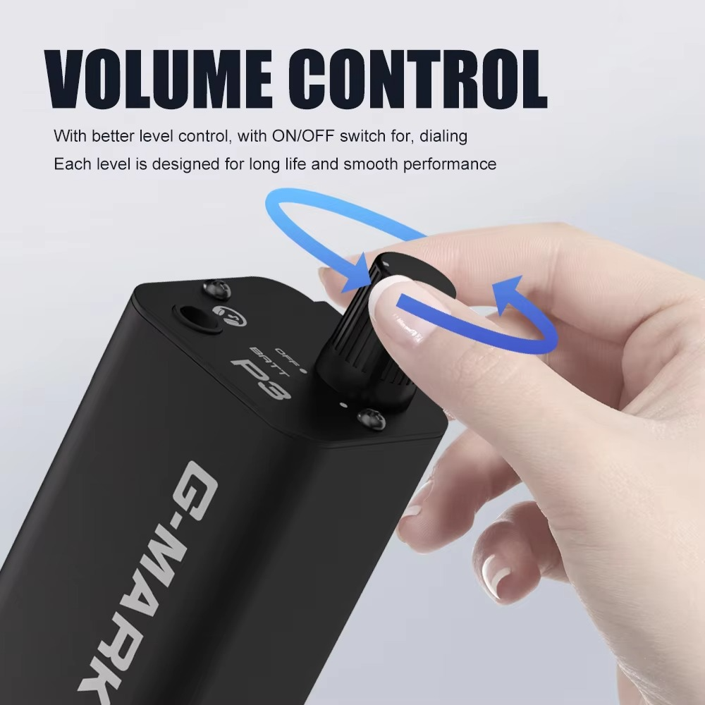 In-Ear Monitor Amplifier G-MARK P3 Metal Built-in lithium Battery Personal Portable Beltpack Headphone Amplifier Stereo/Mono