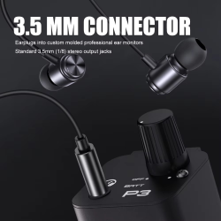 In-Ear Monitor Amplifier G-MARK P3 Metal Built-in lithium Battery Personal Portable Beltpack Headphone Amplifier Stereo/Mono