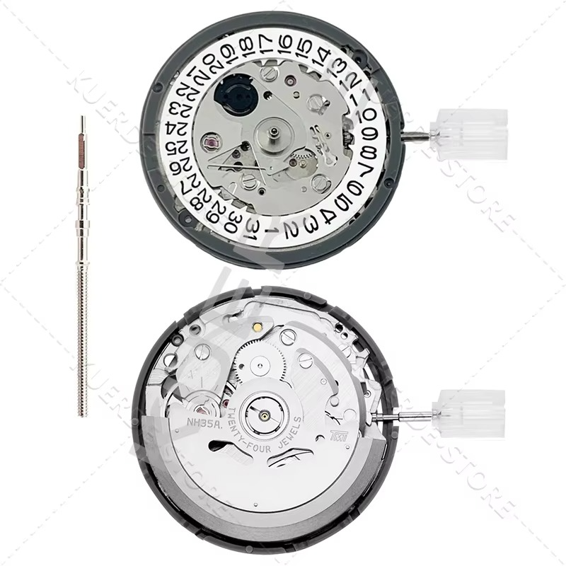 Japan NH35 Automatic Mechanical Movement High Accuracy 24 Jewels Mod Watch Replacement NH35A Date at 3:00