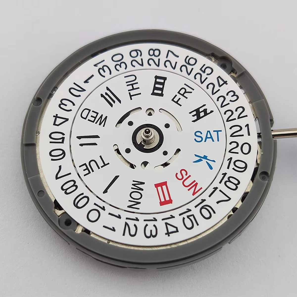 Japan Original NH36 Mechanical Movement 3.8 o'clock Chinese English Dual Date Automatic Watch Movt Replace Kit High Accuracy