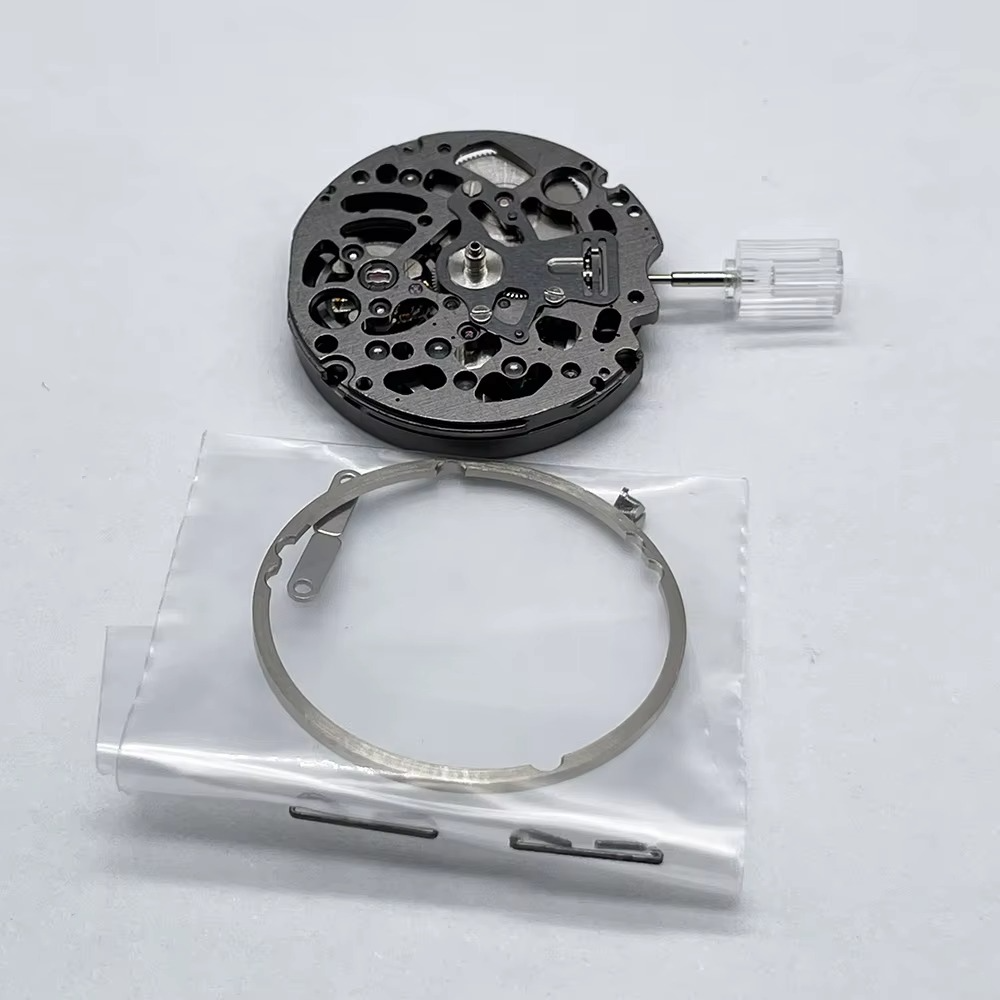 Genuine NH72 Black Skeleton Mechanical Movement Mod Automatic Mechanism Replacement NH72A High Accuracy 24 Jewels