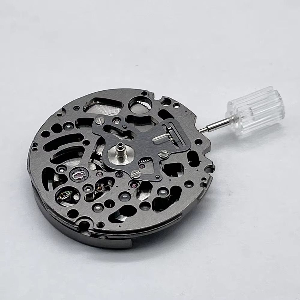 Genuine NH72 Black Skeleton Mechanical Movement Mod Automatic Mechanism Replacement NH72A High Accuracy 24 Jewels