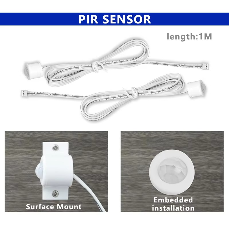 10m/Set Pixel LED Stair Railing Controller PIR Motion Daylight Sensor WS2811 RGB Pixel Strip Dimmer Indoor Light 12V 100W Power