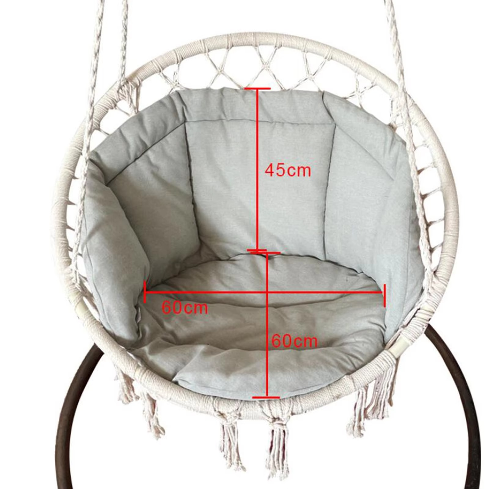 Swing Chair Seat Cushion Garden Hammock Cradle Pads for Patio Wicker Tear Drop Hanging Chair Indoor Outdoor Home Bedroom Cover